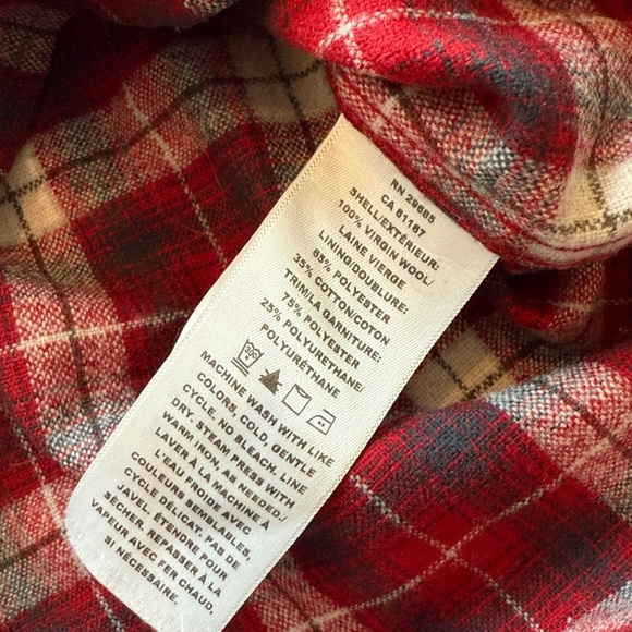 Pendleton Wool Trail Plaid Shirt Men's medium Flannel Button Up Elbow Patches - Picture 7 of 10